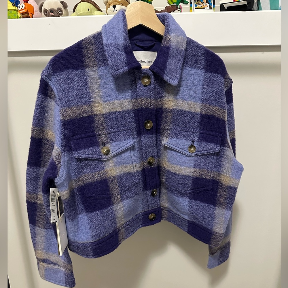 Wilfred Free Autumn Shirt Jacket in Rosie Deep Violet